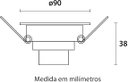 Ver imagem 3 de Spot LED 8W Embutir Redondo Bivolt 11,2cm Blumenau
