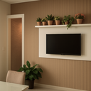 Ver imagem 4 de Painel Ripado Laminado de Eva Autocolante Flexível 10 Metros Carvalho