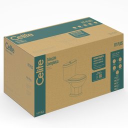 Kit Vaso Sanitário com Caixa Acoplada e Assento Soft Close Fit Plus Celite - 8