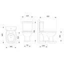 Ver imagem 6 de Kit Vaso Sanitário com Caixa Acoplada e Assento Soft Close Fit Plus Celite Cinza/Prata Brilhante