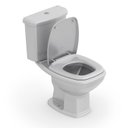 Ver mais imagens de Kit Vaso Sanitário com Caixa Acoplada e Assento Soft Close Fit Plus Celite Cinza/Prata Brilhante
