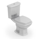 Ver imagem 1 de Kit Vaso Sanitário com Caixa Acoplada e Assento Soft Close Fit Plus Celite Cinza/Prata Brilhante