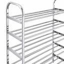 Ver imagem 7 de Estante Sapateira Inox 5 Prateleira Organizadora de Sapatos 15 Pares Armario Desmontavel Modular Rac