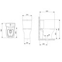 Ver mais imagens de Kit Vaso Sanitário Rimless com Caixa Acoplada Smart Clean® Harpic e Assento Soft Close Vip Celite