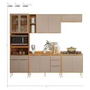 Ver imagem 2 de Cozinha Modulada Plena 5 Peças Cinamon Nude Prime Tx - Demóbile