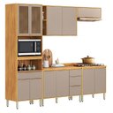Ver imagem 1 de Cozinha Modulada Plena 5 Peças Cinamon Nude Prime Tx - Demóbile