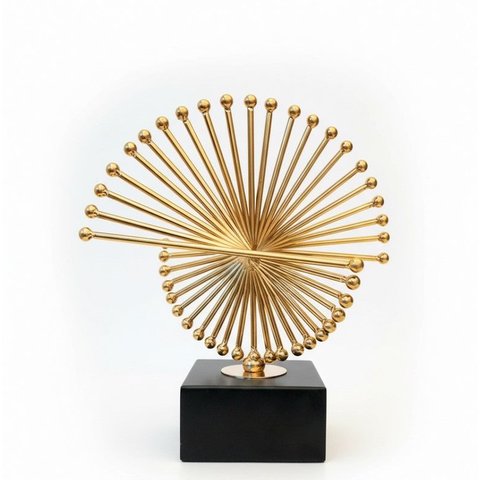 Decoração Escultura Espiral Dourada Goods Br 166576