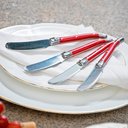 Ver imagem 3 de Conjunto de 4 Facas para Manteiga Laguiole La Tour Luxo com Bandeja de Madeira- Vermelho