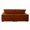 Ver imagem 6 de Sofa Retratil Reclinavel 2 Lugares 1,80m Atlantis Veludo Terracota Lansofbr