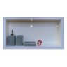 Nicho Promoçao Banheiros Porcelanato Polido Branco 60x32cm - 2