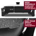 Ver imagem 6 de Elite Gourmet Eg6203 Frigideira Elétrica 10,5qt Antiaderente Mármore Preto