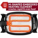 Ver imagem 5 de Elite Gourmet Eg6203 Frigideira Elétrica 10,5qt Antiaderente Mármore Preto