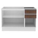 Ver imagem 4 de Balcão de Pia Acordes Glamy 120cm MDF 3 Portas Rustic Madesa