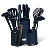 Jogo Facas Utensílios Suporte 12pçs Aquamarine Berlinger Haus Utensílios Cozinha Profissional - 1