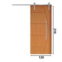 Ver imagem 3 de Porta de Correr Belissima 6 Trilho Soft Pux. Curvo Cromado 1.20 X 2.10 Lado Esquerdo – Hale