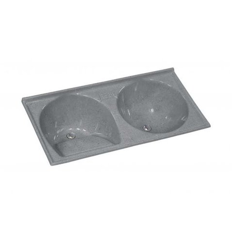 Tanque Rorato Sintetico Duplo 124 X 62cm Cinza