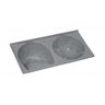 Tanque Rorato Sintetico Duplo 124 X 62cm Cinza - 1