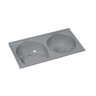 Tanque Rorato Sintetico Duplo 124 X 62cm Cinza - 2