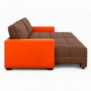 Ver imagem 7 de Sofá Retrátil Reclinável Living Cinema Linho/Corino 226cm Átrio – Paraná Metal:Marrom