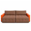 Ver imagem 6 de Sofá Retrátil Reclinável Living Cinema Linho/Corino 226cm Átrio – Paraná Metal:Marrom