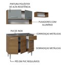 Ver imagem 5 de Armário de Cozinha Compacta 165cm com Pia Rustic/Cinza Emilly Madesa 09