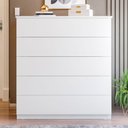Ver imagem 2 de Cômoda 05 Gavetas Compacta:branco