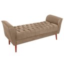 Ver imagem 1 de Recamier Capitone Pes Madeira 160 cm Grecia Suede Capuccino Mpassos