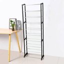 Ver imagem 2 de Sapateira Preta com 10 Prateleiras Organizador para 20 Pares