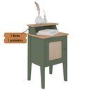 Ver imagem 7 de Mesa de Canto e Cabeceira Mesinha de Apoio Charlotte Menta / Carvalho
