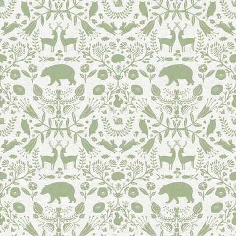 Papel de Parede Minime Infantil Verde 17142