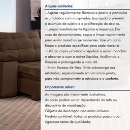 Sofa Retrátil e Reclinável 5 Lugares 290cm Espanha Veludo  - 13