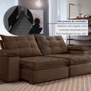 Ver imagem 7 de Sofa Retrátil e Reclinável 5 Lugares 290cm Espanha Veludo