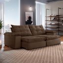 Ver imagem 1 de Sofa Retrátil e Reclinável 5 Lugares 290cm Espanha Veludo
