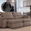 Ver imagem 7 de Sofa Retrátil e Reclinável 5 Lugares 290cm Espanha Veludo