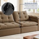 Ver imagem 7 de Sofa Retrátil e Reclinável 5 Lugares 290cm Espanha Veludo  
