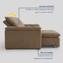 Ver imagem 2 de Sofa Retrátil e Reclinável 5 Lugares 290cm Espanha Veludo  