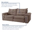 Ver imagem 5 de Sofa Retrátil e Reclinável 5 Lugares 290cm Espanha Veludo