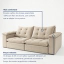 Ver imagem 5 de Sofa Retrátil e Reclinável 5 Lugares 290cm Espanha Veludo  