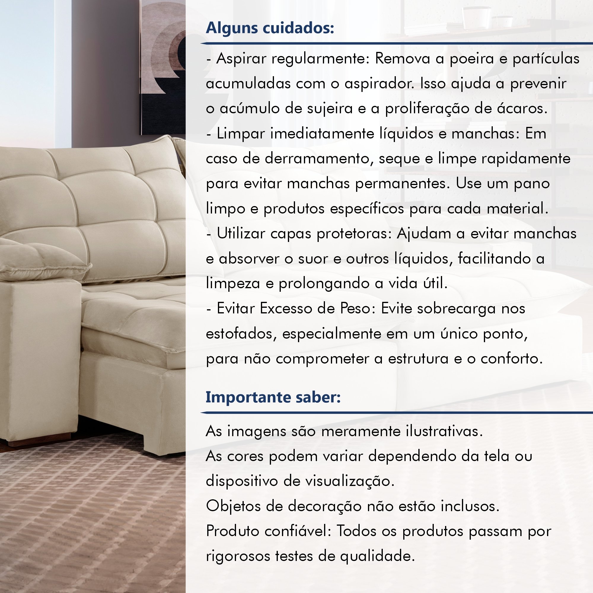 Sofa Retrátil e Reclinável 5 Lugares 290cm Espanha Veludo   - 13