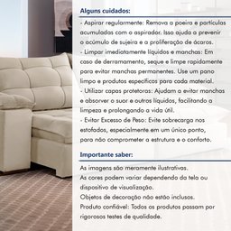 Sofa Retrátil e Reclinável 5 Lugares 290cm Espanha Veludo   - 13