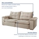 Ver imagem 4 de Sofa Retrátil e Reclinável 5 Lugares 290cm Espanha Veludo