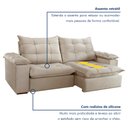 Ver imagem 3 de Sofa Retrátil e Reclinável 5 Lugares 290cm Espanha Veludo
