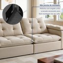 Ver imagem 7 de Sofa Retrátil e Reclinável 5 Lugares 290cm Espanha Veludo  