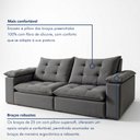 Ver imagem 5 de Sofa Retrátil e Reclinável 5 Lugares 290cm Espanha Veludo
