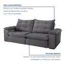 Ver imagem 4 de Sofa Retrátil e Reclinável 5 Lugares 290cm Espanha Veludo