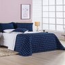 Cobre Leito Solteiro Balls Micropercal 200fios 2pç Marinho Lilly Home Enxovais - 4