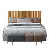 Cabeceira Ripado Maracá 162cm para Cama de Casal/queen com Led Nature - Rede Móveis - 2