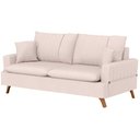 Ver imagem 6 de Sofá 180cm 3 Lugares com Almofadas Pés Curvos Veras Suede D05 Bege Claro - Mpozenato