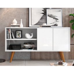 Buffet 120cm 4 Pés Palito E 2 Portas Para Sala De Estar - 2