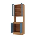 Ver imagem 7 de Paneleiro Duplo Planejado 70cm Soho CabeCasa MadeiraOriginals Freijó/Azul